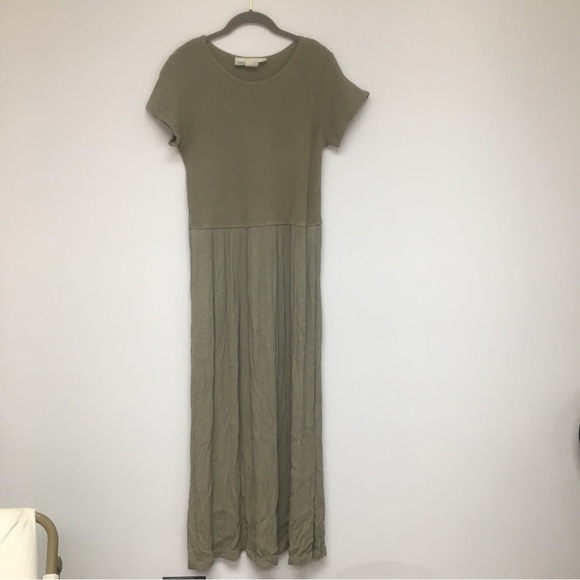 Vintage Barbara Lesser Nude Tan Beige Maxi Dress size Large L EUC - Picture 5 of 8
